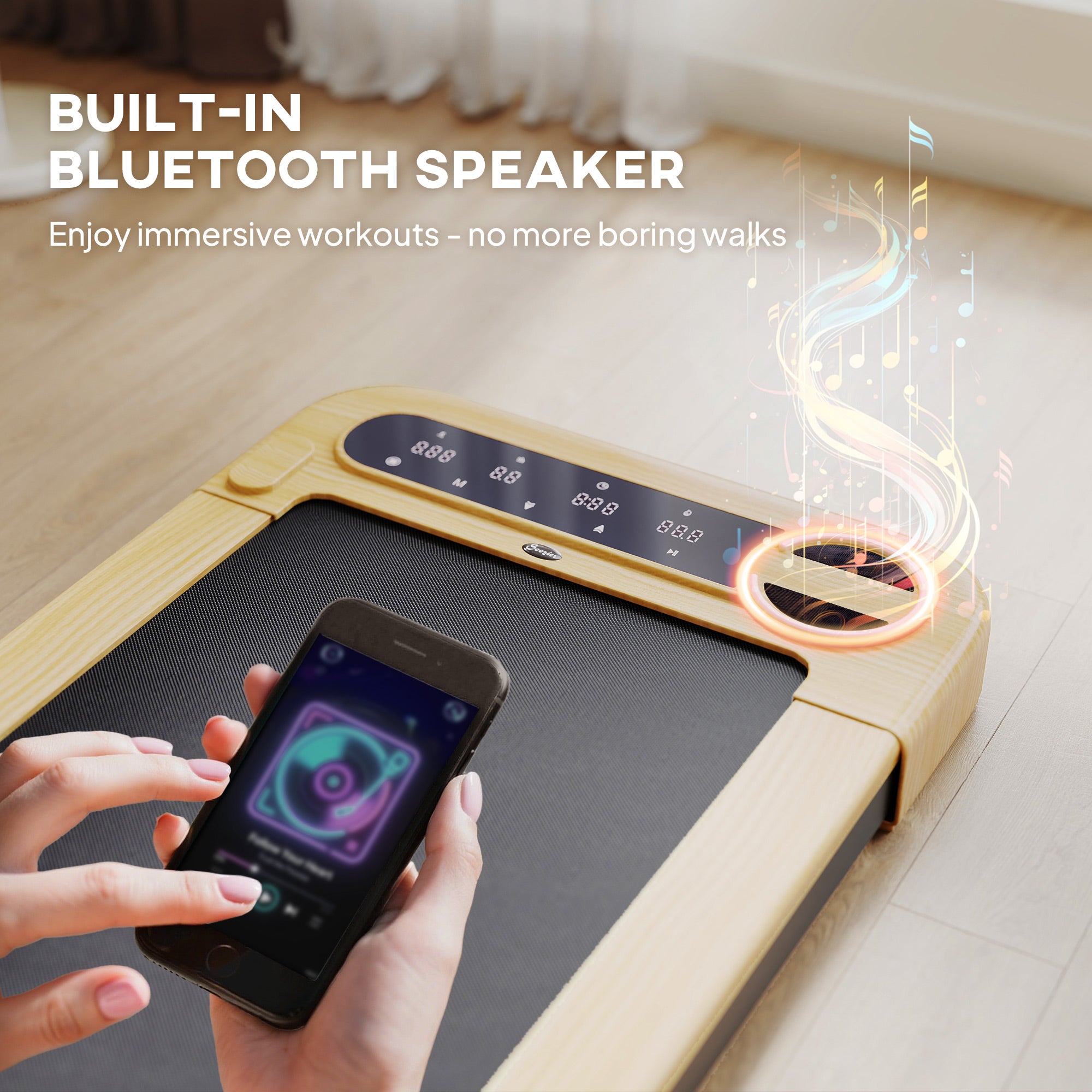 Premium Wooden 2.5 HP Walking pad