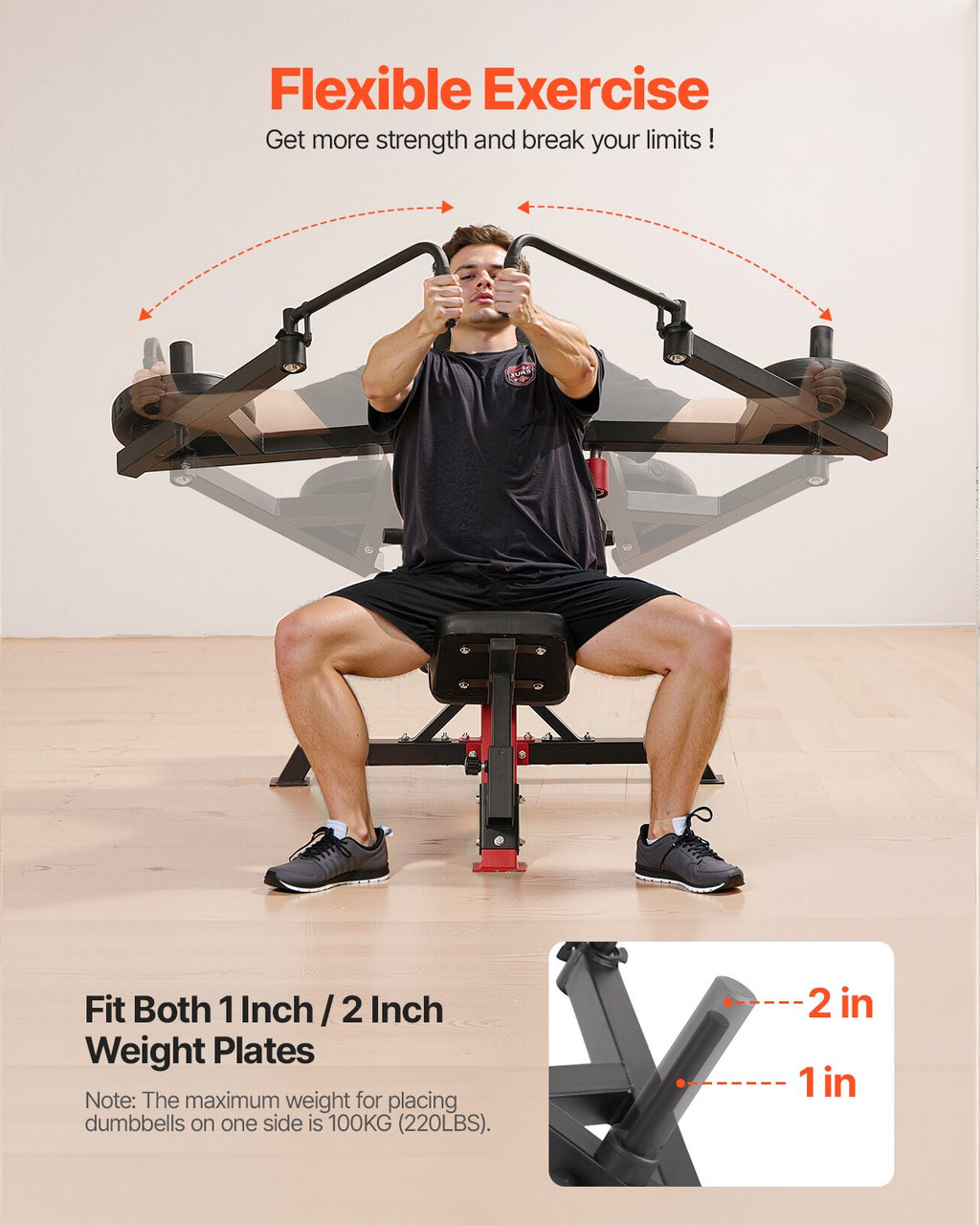 Evolved Incline Chest Fly And Rear Delt Fly Machine
