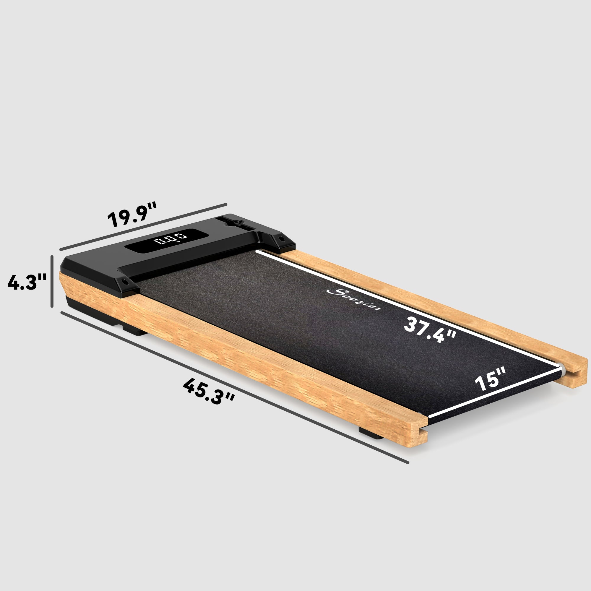 Elite Wooden 2.5HP Walking Pad Treadmill