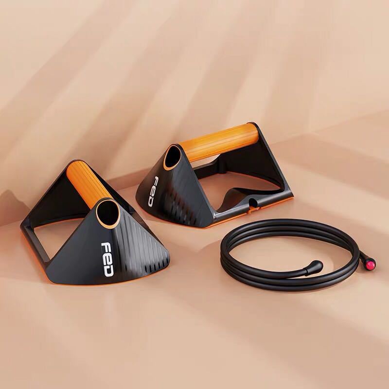 Push Up Paralettes with resistance band