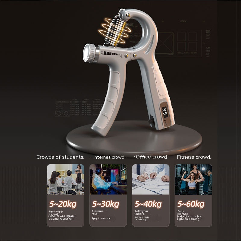 Premium Spring Grip Strengthener With Counter