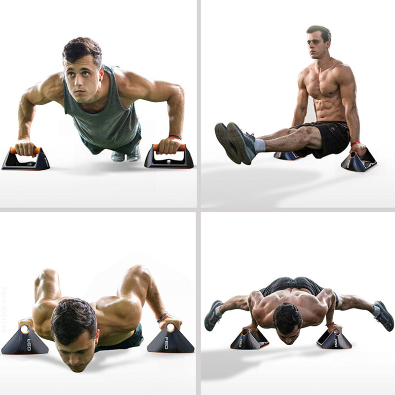 Push Up Paralettes with resistance band
