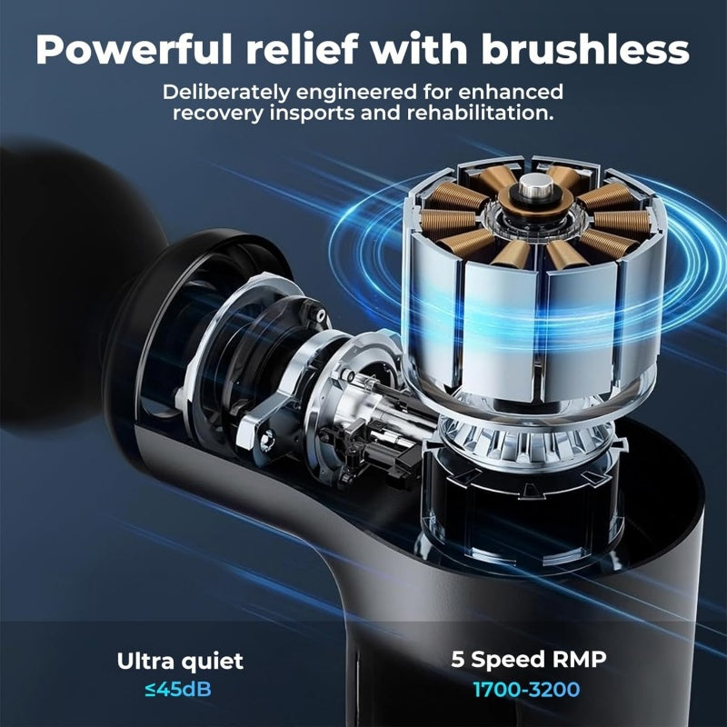 Massage Gun With Hot/Cold Attachment
