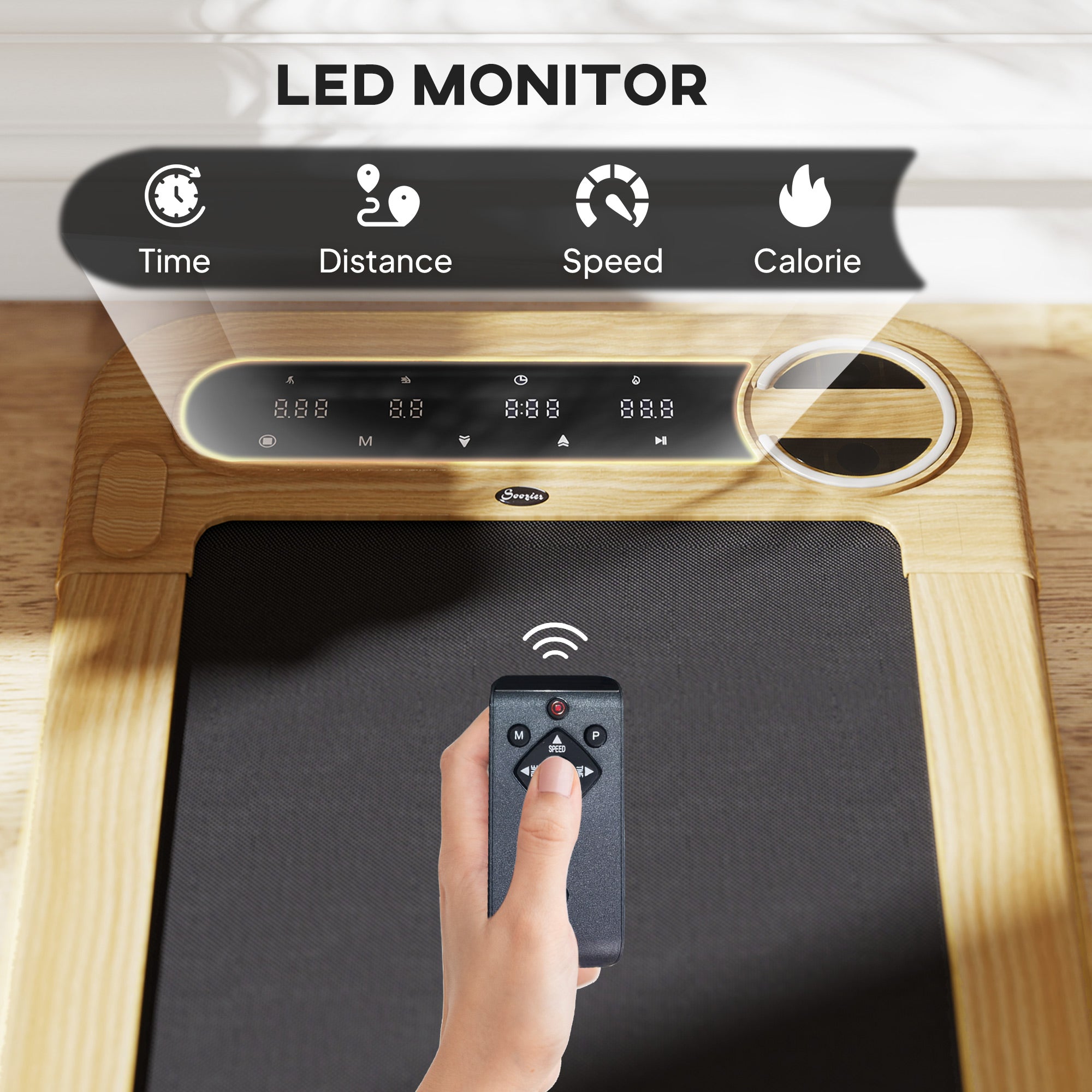 Premium Wooden 2.5 HP Walking pad