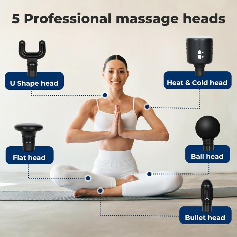 Massage Gun With Hot/Cold Attachment