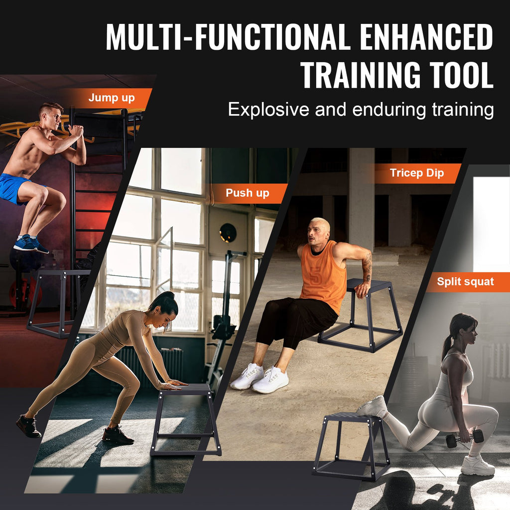 Plyometric Jump Box set, 12/18/24 Inch