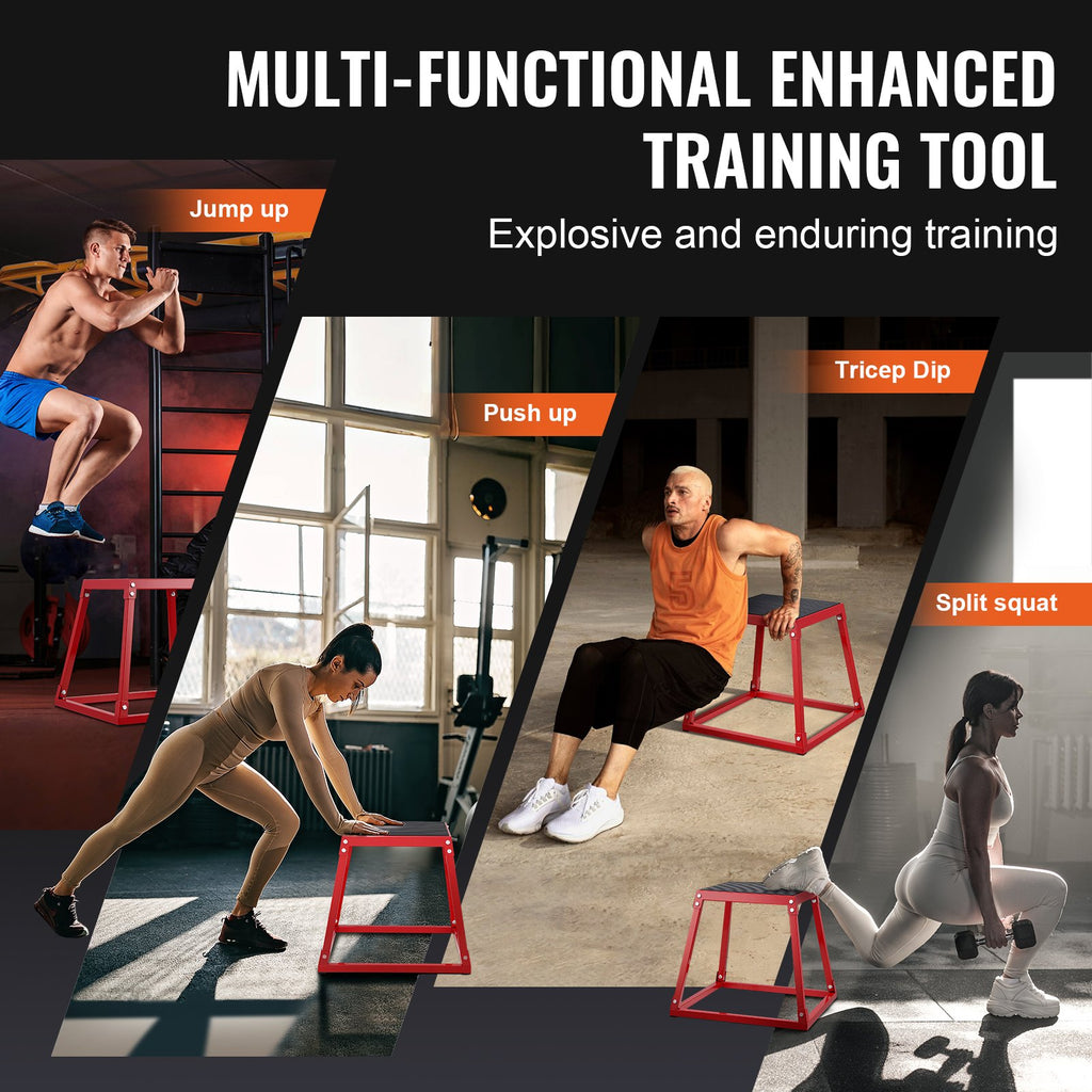 Plyometric Jump Box Set 12/18/24/30 Inch