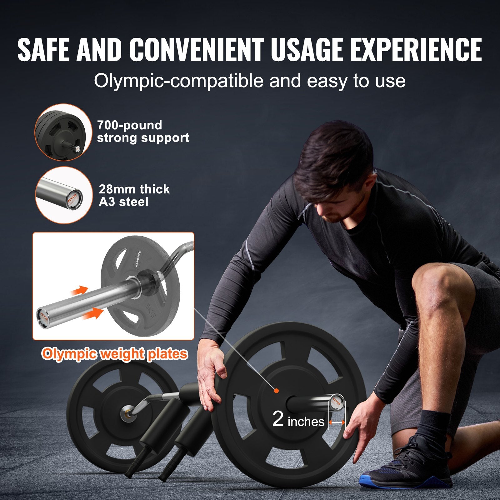 700lbs Olympic Safety Squat Bar